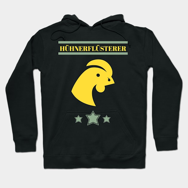 Hühnerflüsterer Landwirt Geflügel Bauer Henne Hoodie by Foxxy Merch